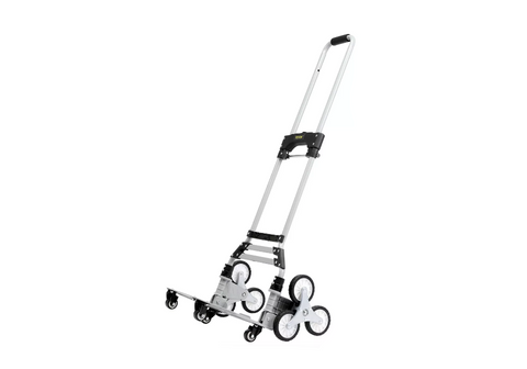 Trapklimwagen - Steekwagen - Verstelbare Handgreep - 220lbs Draagvermogen - Opvouwbaar - 32.3-45.7in - 4 Wielen - QUORE