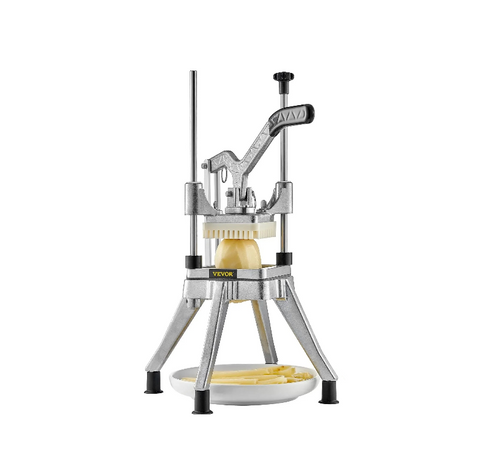 Groenteversnipperaar - Multifunctionele groentesnijder & Franse frietjes met verstelbare messen - roestvrij staal - QUORE