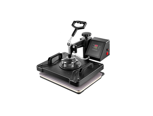 Warmtepersmachine - 8 in 1 -  900W- Warmteoverdrachtsprinter - met LCD - Instelbare Druk - Geschikt voor - T-shirts - Petten - Keramische Platen - 38 x 30cm - QUORE