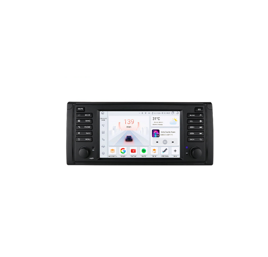 CarPlay - Multimedia Autoradio - Car CarPlay Scherm - Autoradio - Android Automultimedia - 2din - Android Video Player - voor BMW 5 Serie E39 1996 M5 2000 X5 E53 - GPS Navigatie - (8Core 8G 128G)AI