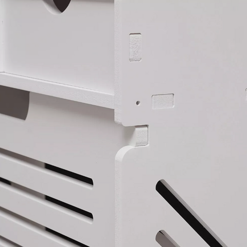 Shoe cabinet - Shoe rack - Shoe bench - Entrance shoe cabinet - Narrow shoe cabinet - Folding shoe rack - PVC shelf shoe organizer - White