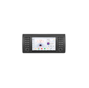 CarPlay - Multimedia Autoradio - Car CarPlay Scherm - Autoradio - Android Automultimedia - AutoRadio - Multimedia Videospeler voor BMW 5 E39 E53 X5 1995-2001 2002 2003 2004 2005 2006 - 8Core - 6G - 128G