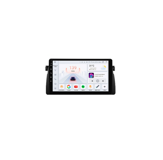 CarPlay - Multimedia Autoradio - Car CarPlay Scherm - Autoradio - Android Automultimedia - 9" - AutoRadio voor BMW 3 Serie E46 M3 318 320 325 330 335 1998-2005 - GPS - 2Din - Android 12 - S6 (8Core 6G 64G) AI - QUORE