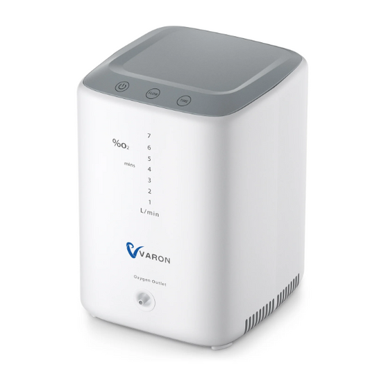 NT-04 - Zuurstofconcentrator - 2 in 1 - Oxygen Concentrator - Zuurstof Generator - Draagbaar - Zuurstofpomp - Pollen - Zuurstof - Luchtreiniger - 93%+/-3% - 1- 7L/min - Wit - QUORE