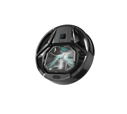 Robotstofzuiger - met dweilen - Krachtige zuigkracht - Zichtbare stofbak - Stil - Zelfopladend - Werkt met Alexa - Zwart - QUORE