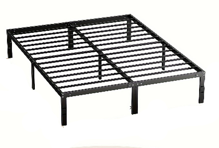 Stalen Bedframe – Metaal Bed – Bedbodem – Lattenbodem – Frame Bed – 150 x 200 cm – Stevig Stalen Frame – Anti-slip Matrashouder