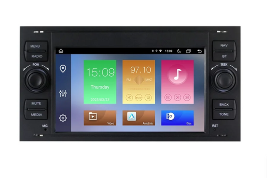 Auto Multimedia Speler - Voor Ford Focus - 3GB32GB - 8 Core - Carplay Scherm - Navigatiesysteem Auto - Multimedia Autoradio - Zwart - QUORE