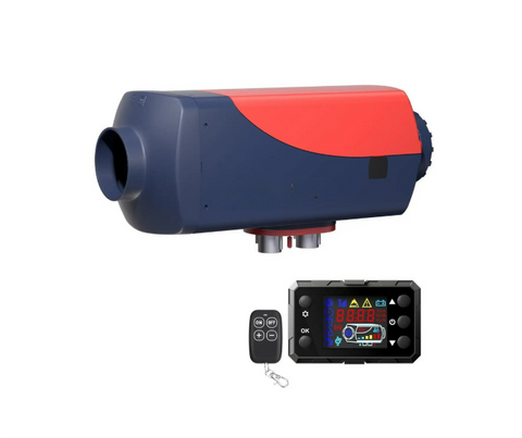 Diesel luchtverwarmer - Luchtverwarmer Standkachel - dieselkachel -  5-8KW - 12V -  Geen BT - Blauw/Rood