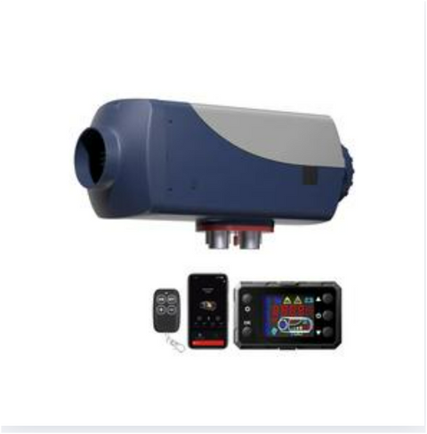 Diesel luchtverwarmer - Luchtverwarmer Standkachel - dieselkachel -  5-8KW - 12V -  Geen BT - Blauw/Rood