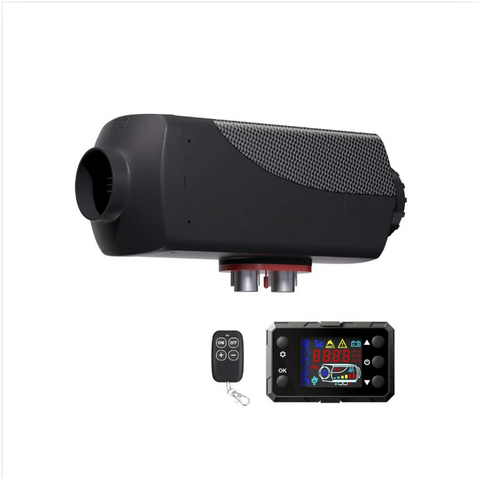Diesel luchtverwarmer - Luchtverwarmer Standkachel - dieselkachel -  5-8KW - 12V -  Met BT - Koolstofzwart