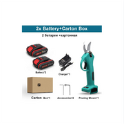 Elektrische Snoeischaar - snoeischaar - accu snoeischaar -   - schaar Elektrisch - Cordless Pruning Shears - 2 Batterijtype 2 - 500W - 9000mAH - Zwart