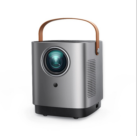Mini Beamer - Projector - Digital Projector - Dustproof - Built-in Speaker - 1280x720dpi - 18000 lumens - EU Plug Type - HDMI - POWER - USB - Gray