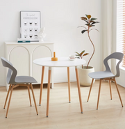 Chair - Chairs Dining Chairs - Set of 4 Chairs - Hollow Dining Chairs - Modern &amp; Simple - Household Stool with Backrest - Scandinavian Negotiation Chair - Plastic Chair - Backrest Height &lt;125mm/12.cm - Gray