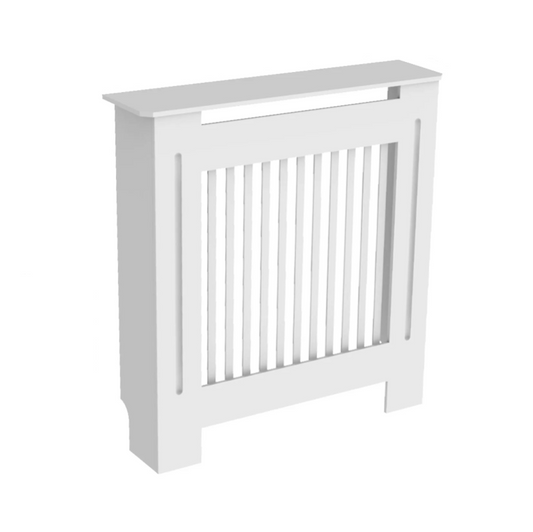 Radiatorombouwen - Radiatorbekleding - Woonkamer Meubels - Moderne Minimalistische Stijl - Verticaal - Klein - Buitenkant 78x19x92.2cm/30x7.4x36inch - Binnenkant 71x17.3x91cm/28x6.8x35.8inch - Wit - QUORE