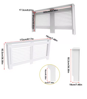 Radiatorombouwen - Radiatorbekleding - Woonkamermeubels - Moderne Minimalistische Stijl - Horizontaal - XL - Buitenkant  172x19x92.2cm/67.7x7.4x36inch  - Binnenkant  165x17.3x91cm/64.96x6.81x35.83inch  - Wit