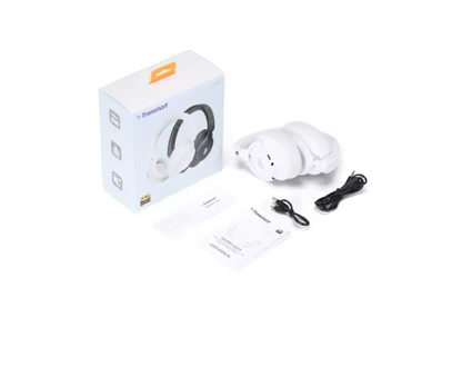 Draadloze Bluetooth Hoofdtelefoon - Gaming Headset - Draadloos - Hybride Noise Cancelling - 500mAh - 60 Uur Luisteren - Natuurlijke Pasvorm - Wit