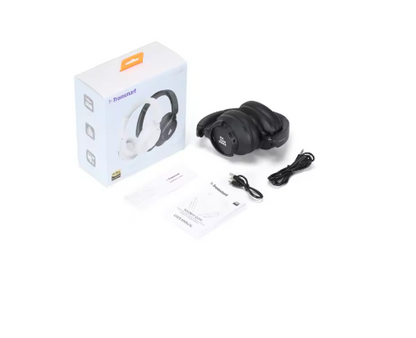 Draadloze Bluetooth Hoofdtelefoon - Gaming Headset - Draadloos - Hybride Noise Cancelling - 500mAh - 60 Uur Luisteren - Natuurlijke Pasvorm - Zwart