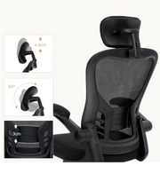 Ergonomische Bureaustoel met Hoofdsteun - Bureaustoelen voor Volwassenen - Office Chair - Gamestoel - Kantoorstoel - Volledig Verstelbaar - Incl. 3D-verstelbare Armleuningen & Verstelbare Lendensteun