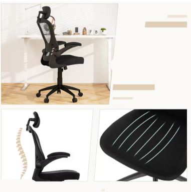 Ergonomische Bureaustoel met Hoofdsteun - Bureaustoelen voor Volwassenen - Office Chair - Gamestoel - Kantoorstoel - Volledig Verstelbaar - Incl. 3D-verstelbare Armleuningen & Verstelbare Lendensteun