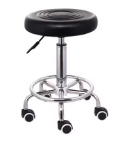 Hydraulische Zadel Kruk - Zwart - Zadelkruk op wielen - Ergonomisch - In hoogte verstelbaar - Kapper - Schoonheidssalon - Tattoo - Kantoor