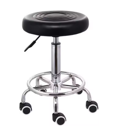 Hydraulische Zadel Kruk - Zwart - Zadelkruk op wielen - Ergonomisch - In hoogte verstelbaar - Kapper - Schoonheidssalon - Tattoo - Kantoor