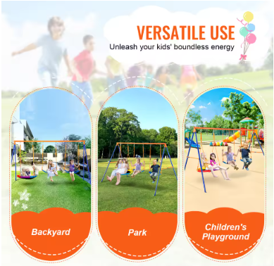 Swing - 2 Persons - Steel, Oxford - 185x216x180 cm