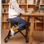 Kniestoel - Ergonomisch - Ergochair - Kniekruk - Ergonomische Werkkruk & Bureaustoel - Balansstoel - Stoel - Kruk - Elegant Ontwerp - Zwart