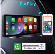 Touchscreen Draadloze Draagbare Auto Stereo Systeem - Bluetooth Connectiviteit - Android Auto Integratie - Handsfree Bellen - Muziekstreaming - USB/AUX Uitgang - Zwart