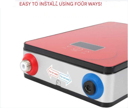 Doorstroomverwarmer - Doorstroomboiler – Doorstroom Boiler voor Douche - 6500W - Rood