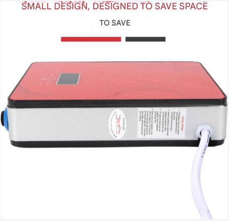 Doorstroomverwarmer - Doorstroomboiler – Doorstroom Boiler voor Douche - 6500W - Rood