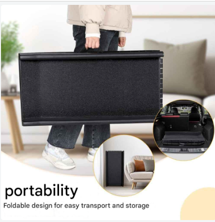 Hondenhelling - Hondenhelling Loopplank - Zeer Geschikt Voor Kleinere Honden - Oploopbaan -Draagbaar -Inschuifbaar - Zwart