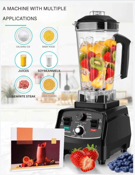 Mixer - Krachtige Professionele Smoothiemaker 2000W - 2 Liter Variabele Snelheid