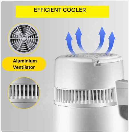 Destilleerapparaat- Destilleerketel - Water Destilleerder - 4L - Maak Zelf Gedestilleerd Water - Puur Water