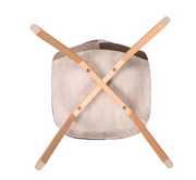 Stoelen - Eetkamerstoel - Eetkamerstoelen - 4 Stoelen - Houten Poten - Voor Keuken of Huiskamer - Moderne Look - Leuk Printje - Vrolijke Stoel - Bruin