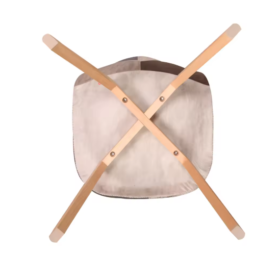 Stoelen - Eetkamerstoel - Eetkamerstoelen - 4 Stoelen - Houten Poten - Voor Keuken of Huiskamer - Moderne Look - Leuk Printje - Vrolijke Stoel - Bruin