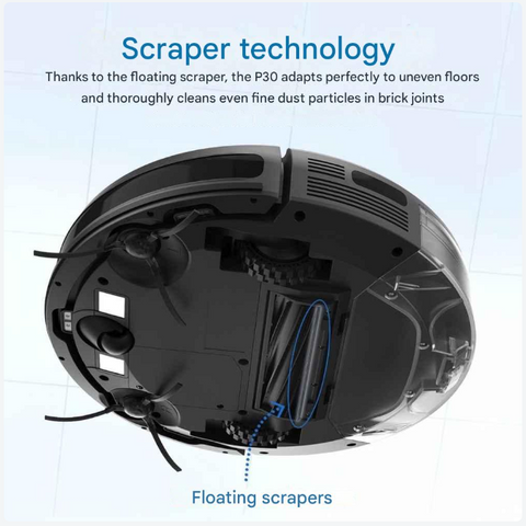 Slimme Dweilrobot met App – 3-in-1 Dweilsysteem - en Vloerreiniger - in Zwart - voor Stofzuigen - Vegen en Dweilen
