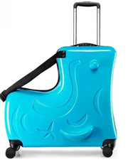 Kinderkoffer - Lichtblauw - Kinderkoffer Meisje - Kinder Koffer - Kinderkoffer Jongen - Trolley