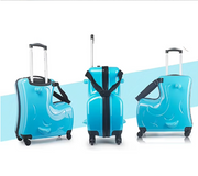 Kinderkoffer - Lichtblauw - Kinderkoffer Meisje - Kinder Koffer - Kinderkoffer Jongen - Trolley