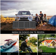 Zonnepanelen Compleet Pakket - Zonnepaneel met Stekker - Plat Dak - 200W