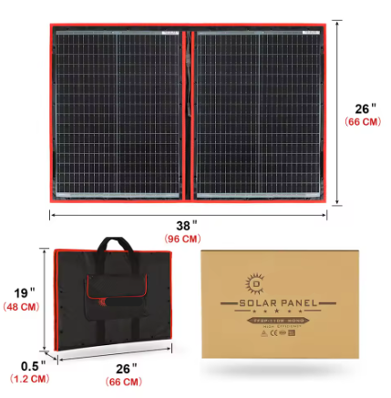 Opvouwbaar Zonnepaneel voor Powerbank, Telefoon, Survival - Noodpakket Denk Vooruit - Kamperen - Draadloos Elektriciteit - 200W