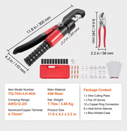 Krimptang - Kabelschoenen - Adereindhulstang - Krimptang Voor Accukabels