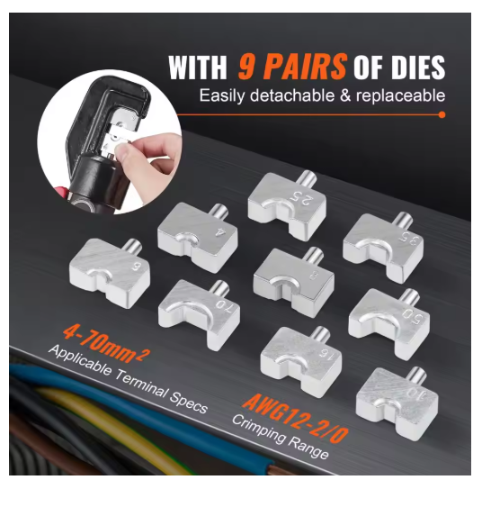 Krimptang - Kabelschoenen - Adereindhulstang - Krimptang Voor Accukabels