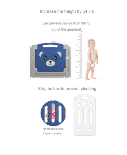 Baby Grondbox - Incl. Ruim Speelkleed - Snel Inklapbaar - 12x2 Panelen - Veiligheidsdeur - Speelpaneel - 149x156 cm - Kruipbox - Babybox