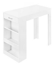 Keukeneiland - Keuken Eiland - Kookeiland Verplaatsbaar - Keukenblok Met Werkblad - Keukeneiland/bartafel - Tafel - 100X100X50 Cm - Wit