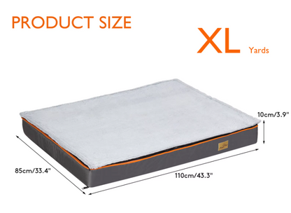Hondenkussen - Orthopedisch Hondenbed - Waterdicht - met Verwijderbare Hoes - voor Hondenbench en Kennels - 600D Oxford Stof Onderkant - 110x85x10 cm