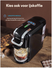 Coffee Machine - Nespresso Koffiemachine - Espresso -  Koffiezetapparaat- ijskoffie - 5 in 1 - Zwart