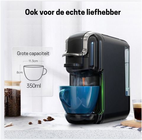 Coffee Machine - Nespresso Koffiemachine - Espresso - Koffiezetapparaat  - Ijskoffie - 5 in 1 - Wit