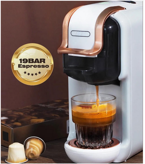 Coffee Machine - Nespresso Koffiemachine - Espresso -  Koffiezetapparaat- ijskoffie - 5 in 1 - Zwart