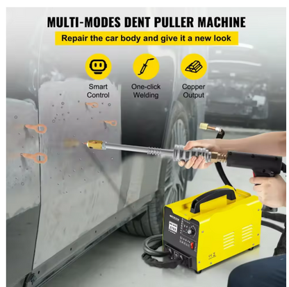 Lasapparaat - Uitdeukset Auto - Slagtrekker - Deukentrekker - Denthijs Puller Spot Lasser - 1.8KW - 3500A - Professioneel Deukreparatiesysteem - met Spotpullerfunctie voor Voertuigpanelen - QUORE