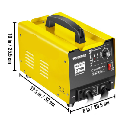 Lasapparaat - Uitdeukset Auto - Slagtrekker - Deukentrekker - Denthijs Puller Spot Lasser - 1.8KW - 3500A - Deukreparatie - voor Voertuigpanelen met Spotpullerfunctie - QUORE